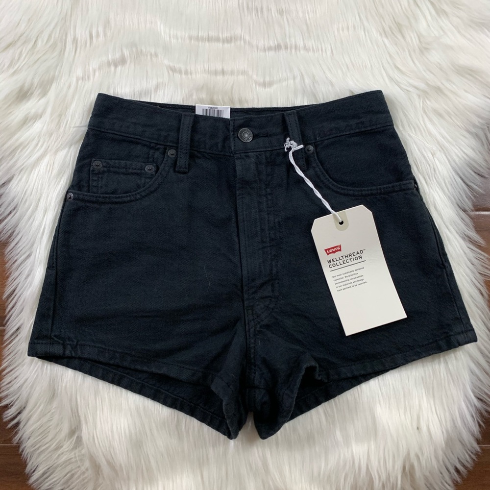 Levi's Black Jean Shorts for Women